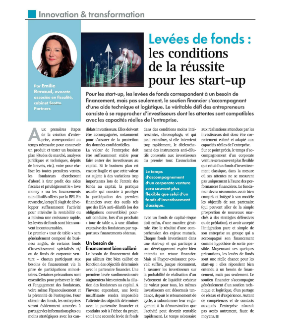 Levées de fonds : les conditions de la réussite pour les start-up